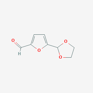 molecular formula C8H8O4 B040006 5-(1,3-Dioxolan-2-yl)-2-furaldehyde CAS No. 117953-13-6