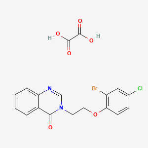 3-[2-(2-bromo-4-chlorophenoxy)ethyl]-4(3H)-quinazolinone oxalate