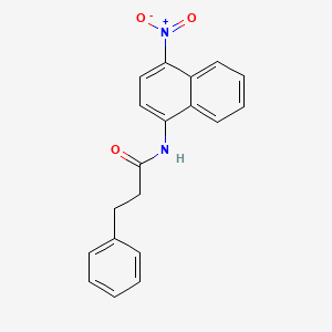 molecular formula C19H16N2O3 B4000626 N-(4-nitronaphthalen-1-yl)-3-phenylpropanamide 