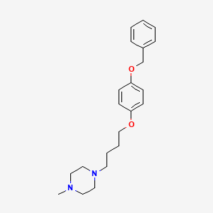 1-Methyl-4-[4-(4-phenylmethoxyphenoxy)butyl]piperazine