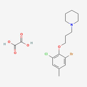 1-[3-(2-bromo-6-chloro-4-methylphenoxy)propyl]piperidine oxalate