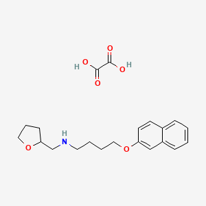 molecular formula C21H27NO6 B4000709 [4-(2-naphthyloxy)butyl](tetrahydro-2-furanylmethyl)amine oxalate 