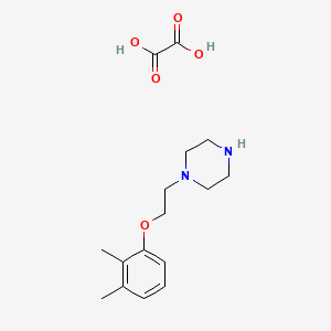 molecular formula C16H24N2O5 B4000710 1-[2-(2,3-Dimethylphenoxy)ethyl]piperazine;oxalic acid 