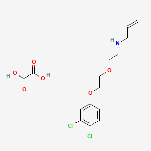 molecular formula C15H19Cl2NO6 B4000725 N-[2-[2-(3,4-dichlorophenoxy)ethoxy]ethyl]prop-2-en-1-amine;oxalic acid 