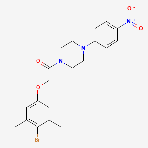 1-[(4-bromo-3,5-dimethylphenoxy)acetyl]-4-(4-nitrophenyl)piperazine