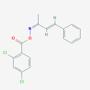 molecular formula C17H13Cl2NO2 B400073 4-phenyl-3-buten-2-one O-(2,4-dichlorobenzoyl)oxime 