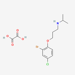 molecular formula C14H19BrClNO5 B4000740 [3-(2-bromo-4-chlorophenoxy)propyl]isopropylamine oxalate 