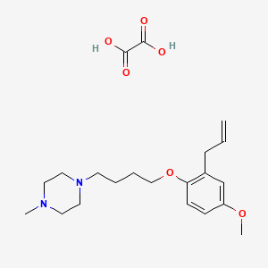 1-[4-(4-Methoxy-2-prop-2-enylphenoxy)butyl]-4-methylpiperazine;oxalic acid