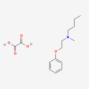 N-methyl-N-(2-phenoxyethyl)butan-1-amine;oxalic acid