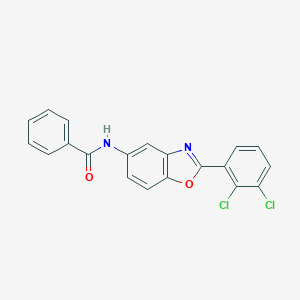 molecular formula C20H12Cl2N2O2 B400080 N-[2-(2,3-Dichloro-phenyl)-benzooxazol-5-yl]-benzamide 