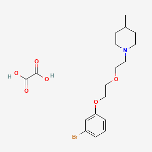 molecular formula C18H26BrNO6 B4000811 1-[2-[2-(3-Bromophenoxy)ethoxy]ethyl]-4-methylpiperidine;oxalic acid 