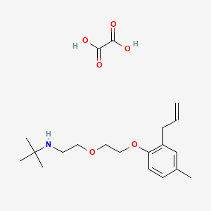 2-methyl-N-[2-[2-(4-methyl-2-prop-2-enylphenoxy)ethoxy]ethyl]propan-2-amine;oxalic acid