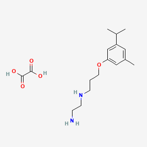 N'-[3-(3-methyl-5-propan-2-ylphenoxy)propyl]ethane-1,2-diamine;oxalic acid