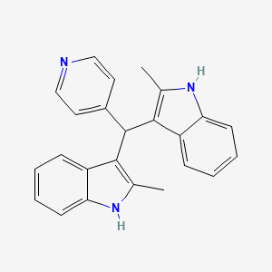 2-methyl-3-[(2-methyl-1H-indol-3-yl)(pyridin-4-yl)methyl]-1H-indole