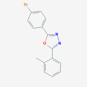 molecular formula C15H11BrN2O B400089 2-(4-溴苯基)-5-(2-甲基苯基)-1,3,4-噁二唑 