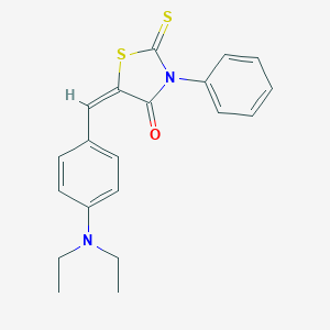molecular formula C20H20N2OS2 B400090 5-(4-Diethylamino-benzylidene)-3-phenyl-2-thioxo-thiazolidin-4-one 