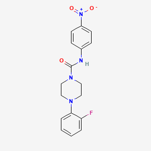 molecular formula C17H17FN4O3 B4000917 4-(2-fluorophenyl)-N-(4-nitrophenyl)piperazine-1-carboxamide 