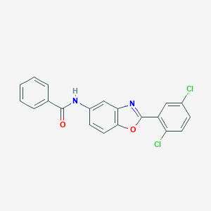 molecular formula C20H12Cl2N2O2 B400092 N-[2-(2,5-dichlorophenyl)-1,3-benzoxazol-5-yl]benzamide 