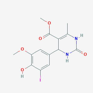 methyl 4-(4-hydroxy-3-iodo-5-methoxyphenyl)-6-methyl-2-oxo-1,2,3,4-tetrahydro-5-pyrimidinecarboxylate