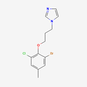 1-[3-(2-bromo-6-chloro-4-methylphenoxy)propyl]-1H-imidazole