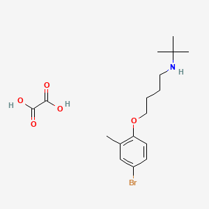 [4-(4-bromo-2-methylphenoxy)butyl]tert-butylamine oxalate