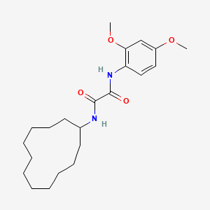 molecular formula C22H34N2O4 B4000951 N-cyclododecyl-N'-(2,4-dimethoxyphenyl)ethanediamide 