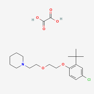 molecular formula C21H32ClNO6 B4000952 1-[2-[2-(2-Tert-butyl-4-chlorophenoxy)ethoxy]ethyl]piperidine;oxalic acid 