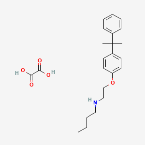 molecular formula C23H31NO5 B4000959 oxalic acid;N-[2-[4-(2-phenylpropan-2-yl)phenoxy]ethyl]butan-1-amine 