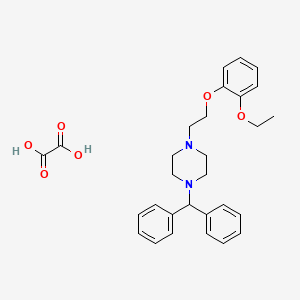 1-Benzhydryl-4-[2-(2-ethoxyphenoxy)ethyl]piperazine;oxalic acid