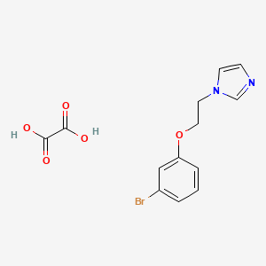 molecular formula C13H13BrN2O5 B4000962 1-[2-(3-bromophenoxy)ethyl]-1H-imidazole oxalate 