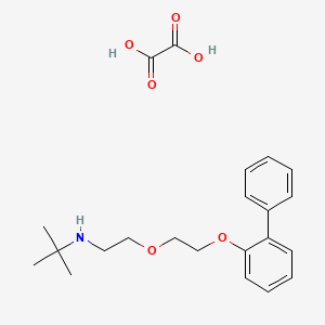 molecular formula C22H29NO6 B4000978 N-{2-[2-(2-biphenylyloxy)ethoxy]ethyl}-2-methyl-2-propanamine oxalate 