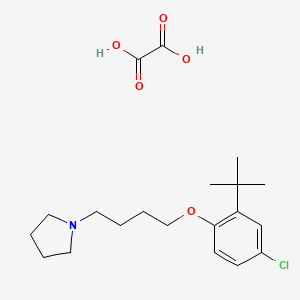 molecular formula C20H30ClNO5 B4001004 1-[4-(2-Tert-butyl-4-chlorophenoxy)butyl]pyrrolidine;oxalic acid 