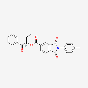 1-benzoylpropyl 2-(4-methylphenyl)-1,3-dioxo-5-isoindolinecarboxylate