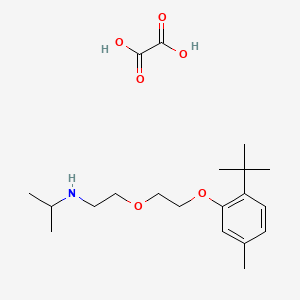 molecular formula C20H33NO6 B4001009 N-[2-[2-(2-tert-butyl-5-methylphenoxy)ethoxy]ethyl]propan-2-amine;oxalic acid 