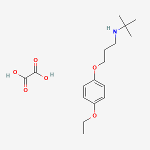 N-[3-(4-ethoxyphenoxy)propyl]-2-methylpropan-2-amine;oxalic acid