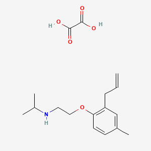 N-[2-(4-methyl-2-prop-2-enylphenoxy)ethyl]propan-2-amine;oxalic acid