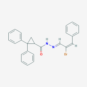 N'-(2-bromo-3-phenyl-2-propenylidene)-2,2-diphenylcyclopropanecarbohydrazide