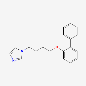 molecular formula C19H20N2O B4001066 1-[4-(2-biphenylyloxy)butyl]-1H-imidazole 