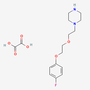 1-{2-[2-(4-fluorophenoxy)ethoxy]ethyl}piperazine oxalate