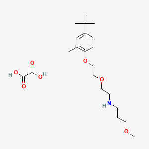 molecular formula C21H35NO7 B4001084 N-[2-[2-(4-tert-butyl-2-methylphenoxy)ethoxy]ethyl]-3-methoxypropan-1-amine;oxalic acid 