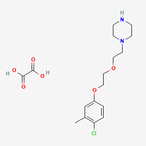 1-[2-[2-(4-Chloro-3-methylphenoxy)ethoxy]ethyl]piperazine;oxalic acid