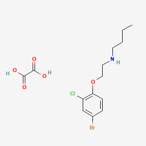 molecular formula C14H19BrClNO5 B4001126 N-[2-(4-bromo-2-chlorophenoxy)ethyl]butan-1-amine;oxalic acid 