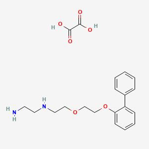 molecular formula C20H26N2O6 B4001129 oxalic acid;N'-[2-[2-(2-phenylphenoxy)ethoxy]ethyl]ethane-1,2-diamine 