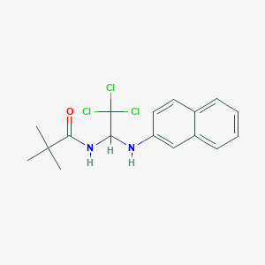 molecular formula C17H19Cl3N2O B400115 2,2-dimethyl-N-[2,2,2-trichloro-1-(naphthalen-2-ylamino)ethyl]propanamide 