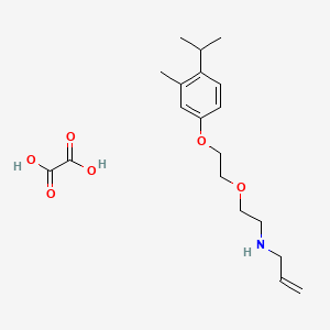 N-[2-[2-(3-methyl-4-propan-2-ylphenoxy)ethoxy]ethyl]prop-2-en-1-amine;oxalic acid