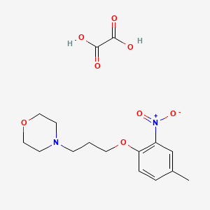 molecular formula C16H22N2O8 B4001164 4-[3-(4-methyl-2-nitrophenoxy)propyl]morpholine oxalate 