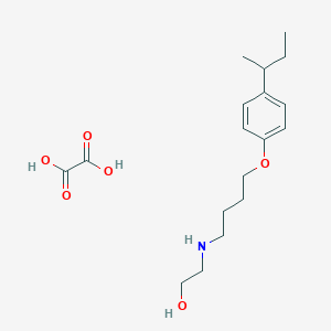 2-[4-(4-Butan-2-ylphenoxy)butylamino]ethanol;oxalic acid