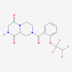 8-[2-(1,1,2,2-tetrafluoroethoxy)benzoyl]tetrahydro-2H-pyrazino[1,2-a]pyrazine-1,4(3H,6H)-dione