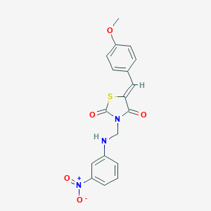 3-({3-Nitroanilino}methyl)-5-(4-methoxybenzylidene)-1,3-thiazolidine-2,4-dione