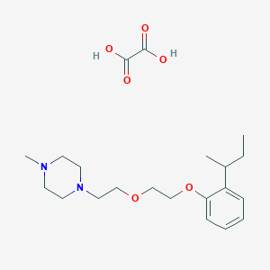 1-[2-[2-(2-Butan-2-ylphenoxy)ethoxy]ethyl]-4-methylpiperazine;oxalic acid